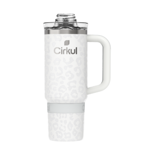 Limited Edition: 30oz. Cream Leopard Travel StrawSip™ Tumbler